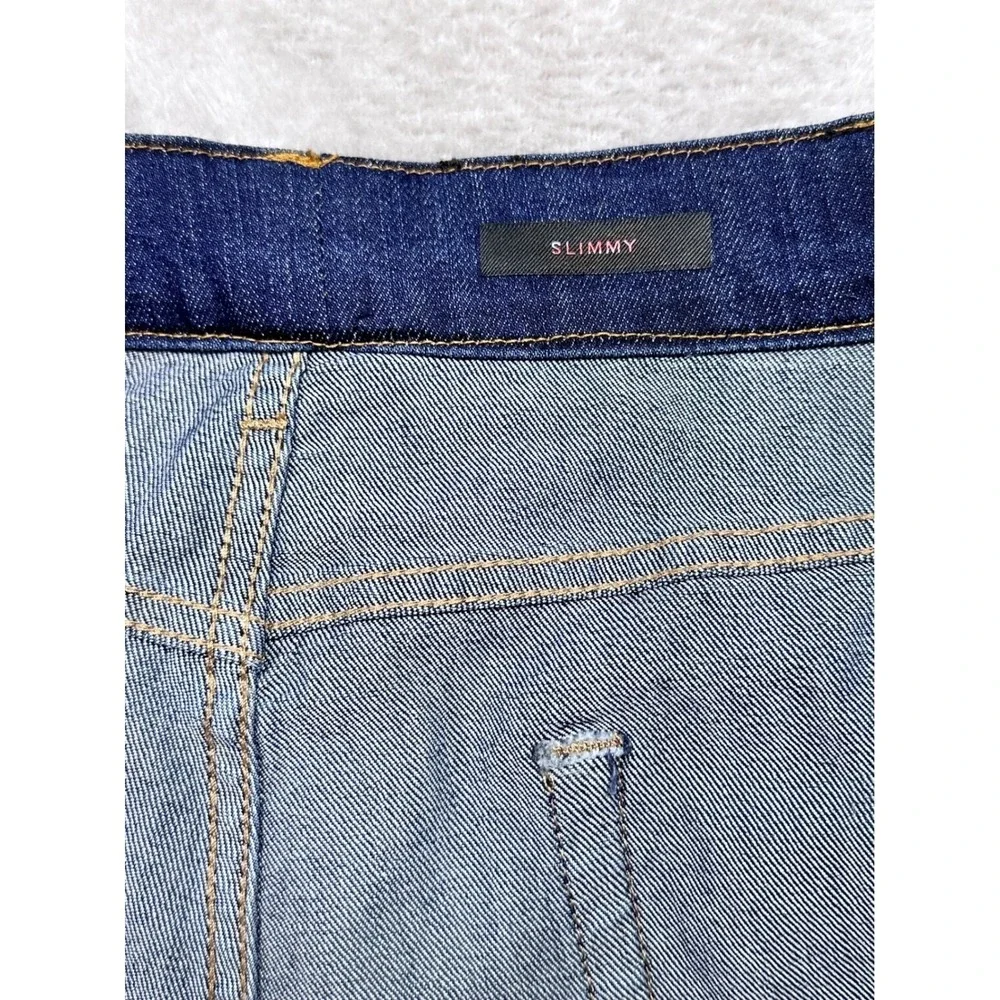 7 For All Mankind Slimmy Jeans Mens 33x28 Blue Straight Leg Japanese‎ Fabric